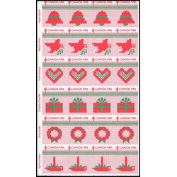 canada stamp christmas seals cs85 christmas seals 1986 M PANE