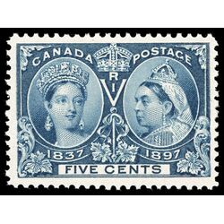 canada stamp 54 queen victoria diamond jubilee 5 1897 M VF 073