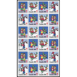 canada stamp christmas seals cs88 christmas seals 1989 M PANE
