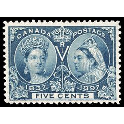 canada stamp 54 queen victoria diamond jubilee 5 1897 M VF 074