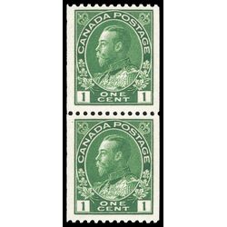 canada stamp 131 pair king george v 1915 M VFNH 004