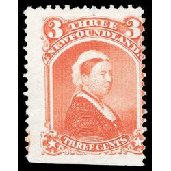newfoundland stamp 33 queen victoria 3 1870 M VG 035