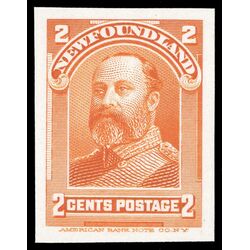 newfoundland stamp 81p king edward vii 2 1897 M VF 001