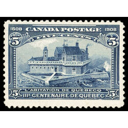 canada stamp 99 champlain s habitation 5 1908 M F VF 089