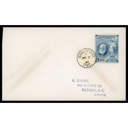 canada stamp 274 alexander graham bell 4 1947 FDC 038