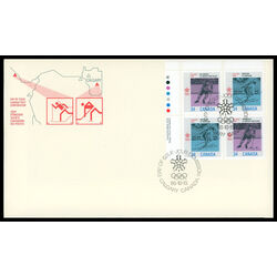 canada stamp 1112a 1988 olympic winter games 1986 FDC UL