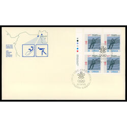 canada stamp 1130 speed skating 36 1987 FDC UL