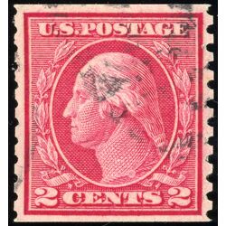us stamp postage issues 453 washington 2 1914 U VF 001