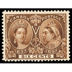 canada stamp 55 queen victoria diamond jubilee 6 1897 M VFNH 065