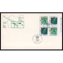 canada stamp 1153a 1988 olympic winter games 1987 FDC UR
