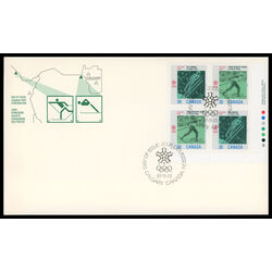 canada stamp 1153a 1988 olympic winter games 1987 FDC LR