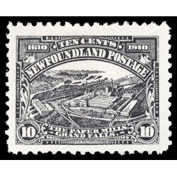 newfoundland stamp 95 paper mills 10 1910 M VF 015