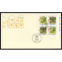 canada stamp 1196a 1988 olympic winter games 1988 FDC UR