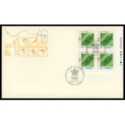 canada stamp 1198 luge 74 1988 FDC LR