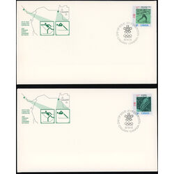canada stamp 1152 3 1988 olympic winter games 1987 FDC