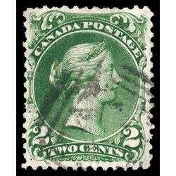 canada stamp 24 queen victoria 2 1868 U VF 059