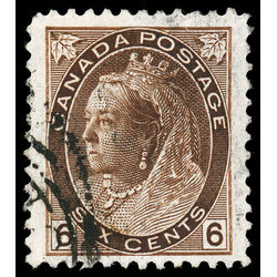 canada stamp 80 queen victoria 6 1898 U VF 050