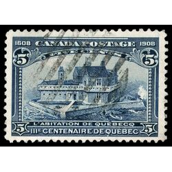 canada stamp 99 champlain s habitation 5 1908 U VF 090