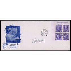 canada stamp 330 queen elizabeth ii 4 1953 FDC EVENT 050