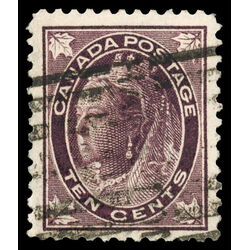 canada stamp 73 queen victoria 10 1897 U VF 037