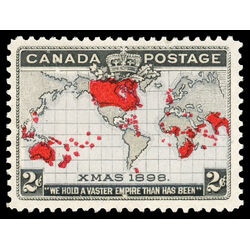 canada stamp 85 imperial penny postage christmas 2 1898 M F VFNH 059