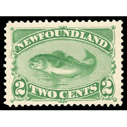 newfoundland stamp 47 codfish 2 1896 M VF 011