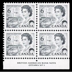 canada stamp 460 queen elizabeth ii transportation 6 1970 PB LR %231
