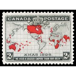 canada stamp 85i imperial penny postage christmas 2 1898 M VF 027