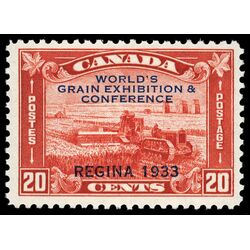 canada stamp 203 harvesting wheat overprint 20 1933 M VFNH 050