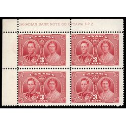 canada stamp 237 king george vi queen elizabeth 3 1937 PB UL %232 099