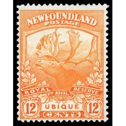 newfoundland stamp 123 ubique 12 1919 M F VF 015