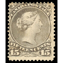 canada stamp 29 queen victoria 15 1868 M VG FOG 040