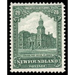 newfoundland stamp 158 general post office 28 1928 M VFNH 007