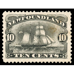 newfoundland stamp 59 schooner 10 1887 M VFNG 024