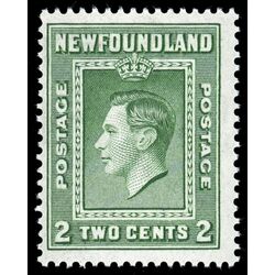 newfoundland stamp 245 king george vi 2 1938 M FNH 007