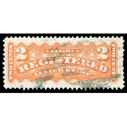 canada stamp f registration f1 registered stamp 2 1875 U VF 045