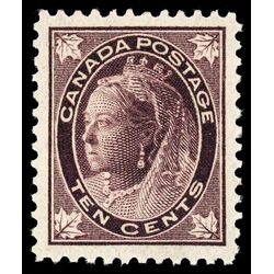canada stamp 73 queen victoria 10 1897 M XF 039