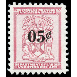 canada revenue stamp nsv2 nova scotia vacation pay 5 1958