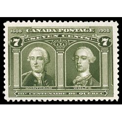 canada stamp 100 montcalm wolfe 7 1908 M VFNH 100