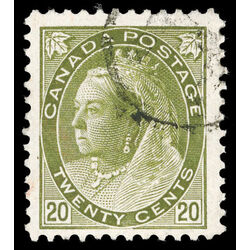 canada stamp 84 queen victoria 20 1900 U VF 049