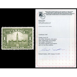 canada stamp 159 parliament building 1 1929 M VFNH 092