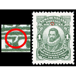 newfoundland stamp 87xiv king james i 1 1910 M XFNH 009
