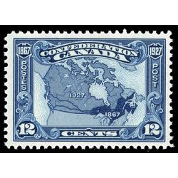 canada stamp 145 map of canada 1867 1927 12 1927 M VFNH 031