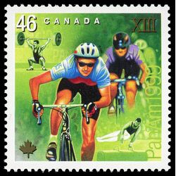 canada stamp 1802 cycling 46 1999
