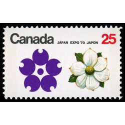 canada stamp 509p dogwood british columbia 25 1970