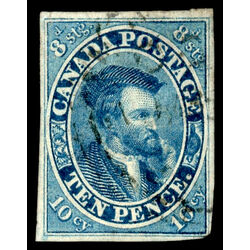 canada stamp 7 jacques cartier 10d 1855 U F VF 074