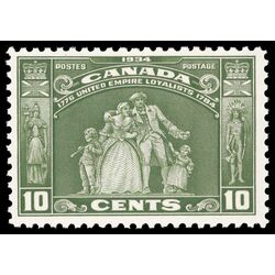 canada stamp 209 loyalists statue 10 1934 M XFNH 055
