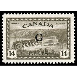 canada stamp o official o22 hydroelectric plant b 14 1950 M VFNH 007