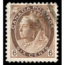canada stamp 80 queen victoria 6 1898 U VF 052