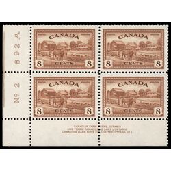 canada stamp 268 eastern farm scene 8 1946 PB SET %232 024
